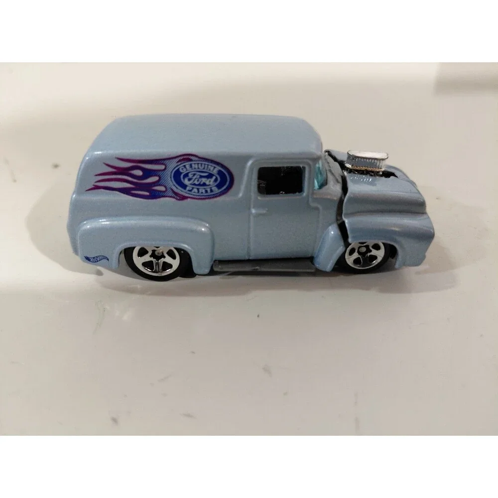 Hot Wheels 1:64 Die Cast Genuine Parts 1956 Ford Delivery Truck w/ Opening Hood